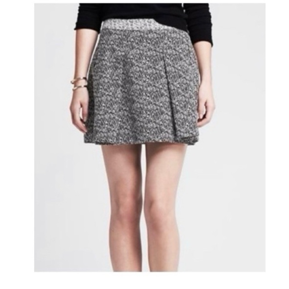 Banana Republic Marled Full A Line Mini Skirt